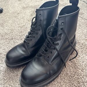 Dr. Martens black 1460 Mono leather lace up boots Size US 13 #laceup #leather